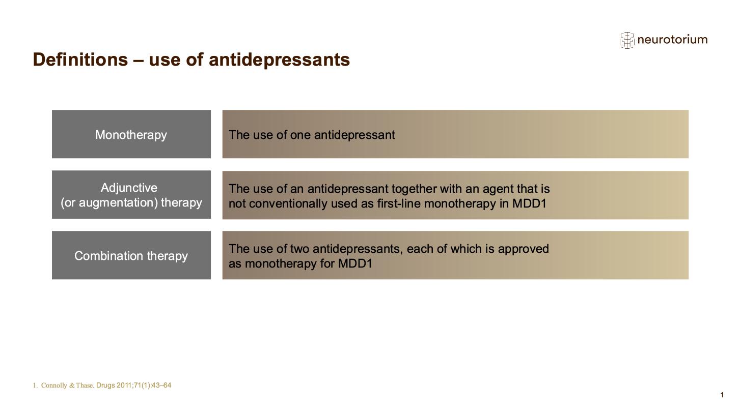 Major Depressive Disorder – Treatment Principles – slide 17